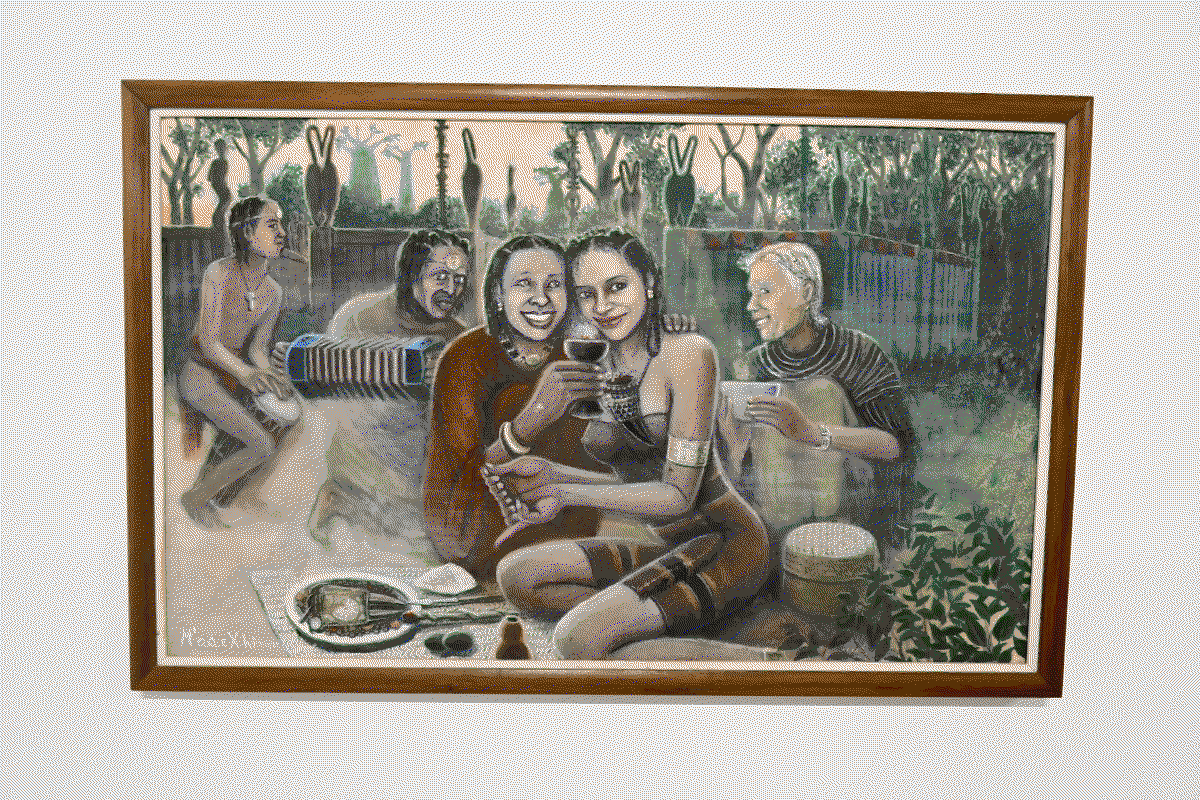Photo d'un tableau figuratif de Xhi Sy M'aa